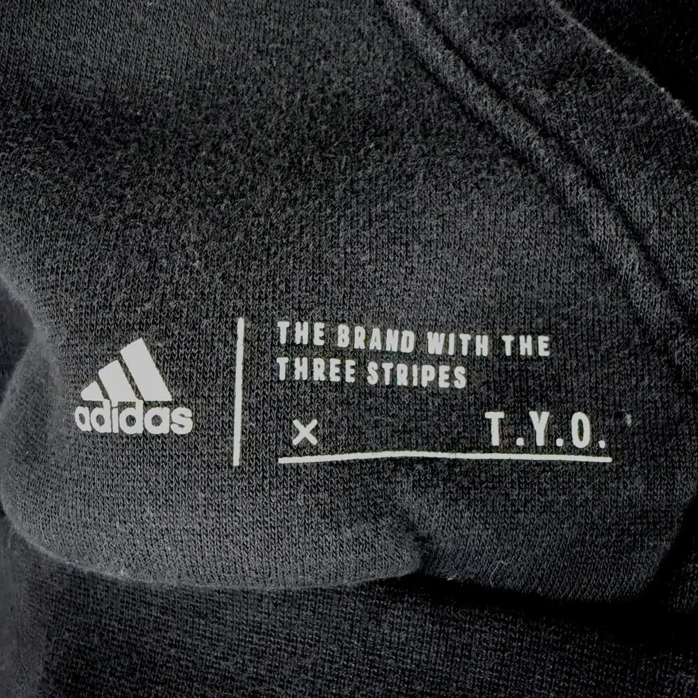 Adidas Tokyo Graphic Supply Black White Men's Hoodie Streetwear Japan L US M